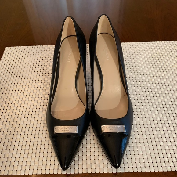 coach kitten heel pumps